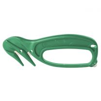 Detectable Safety Knives with Enclosed Blades and Tape Cutter SK107 (Pack of 5) - Green